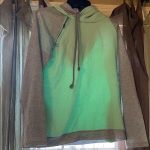 Double hooded lightweight sweatshirt